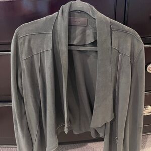 BlankNYC grey suede jacket